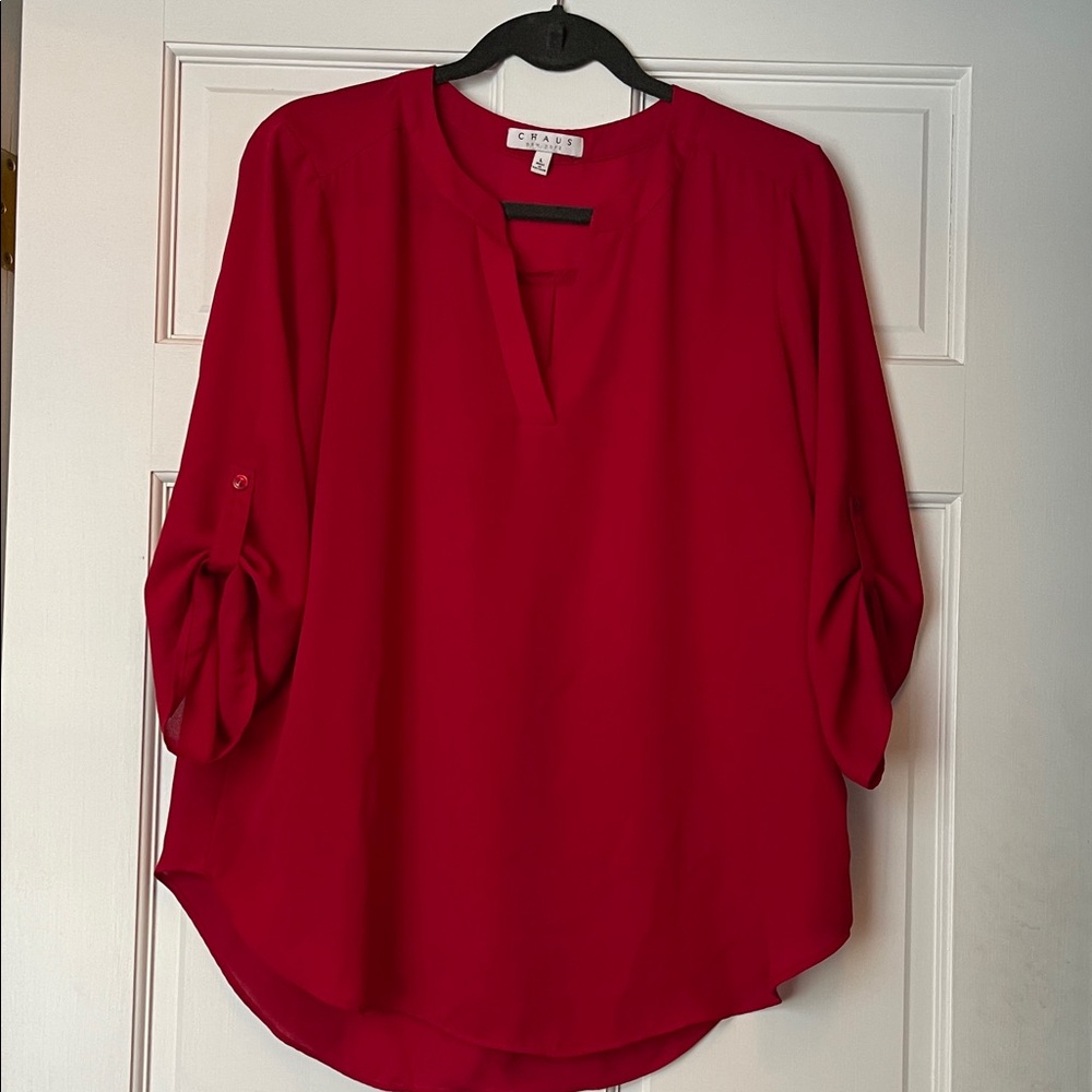 Chaus Women's Bold Red Blouse